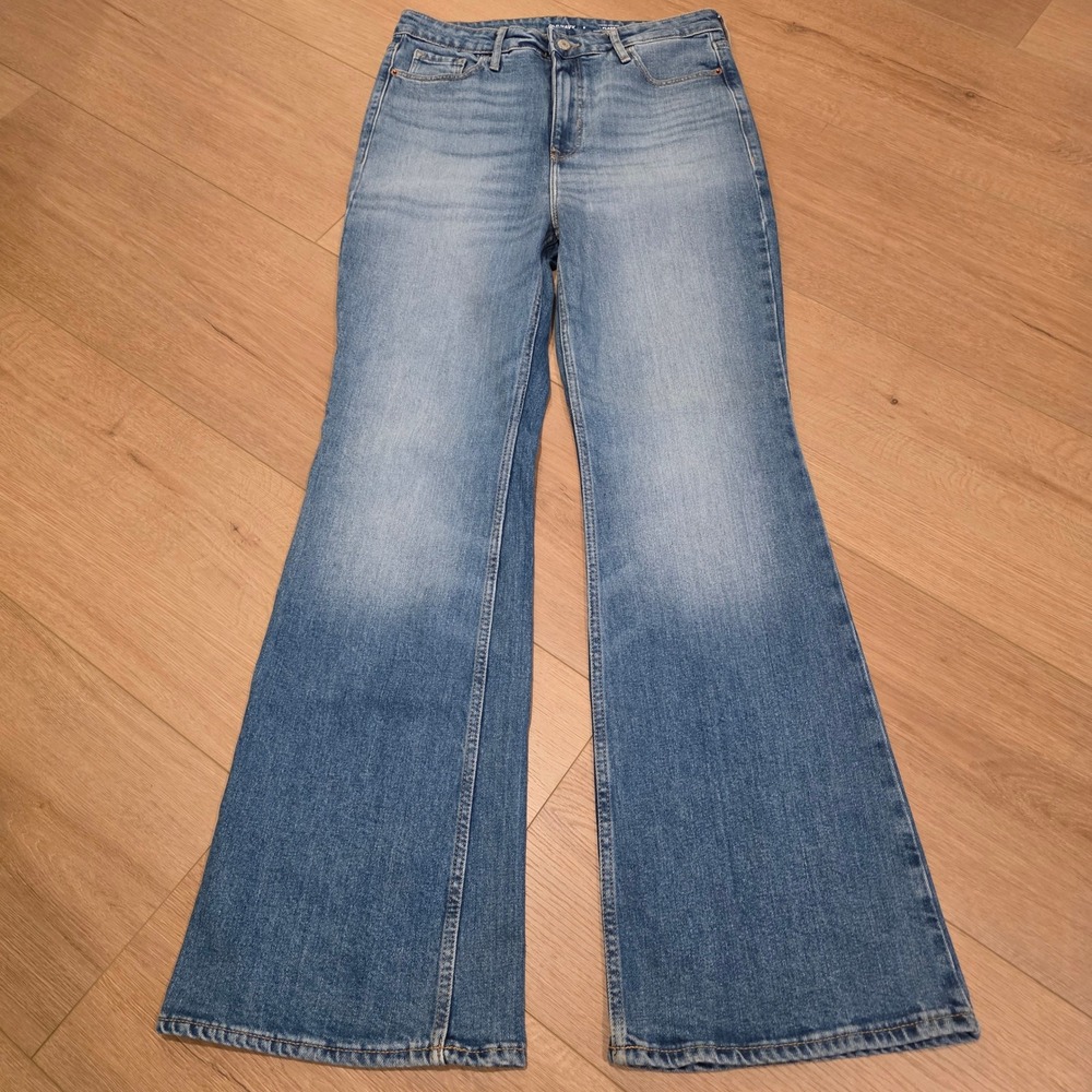 Old Navy Jeans Womens Size 8 Blue Higher High-Rise Flare Medium Wash Retro Boho